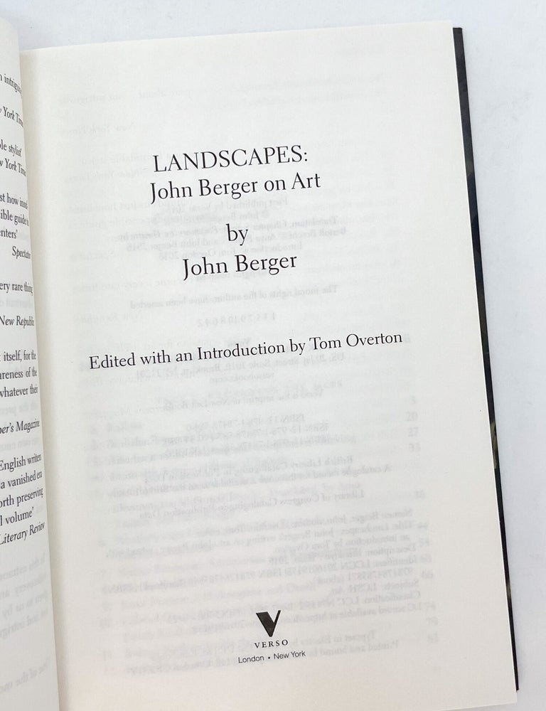 LANDSCAPES: John Berger on Art