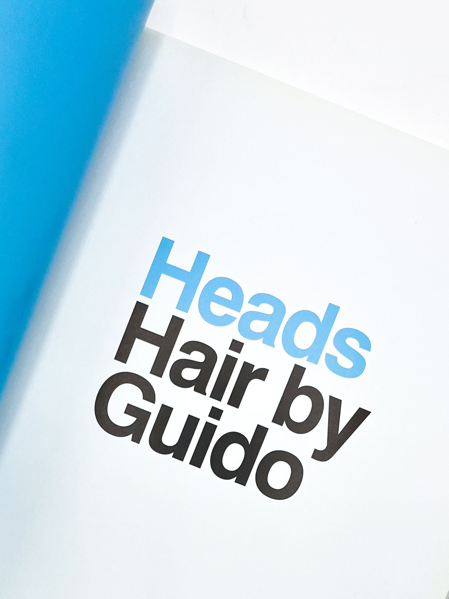 HEADS: Hair by Guido by Guido, Steven Klein, David Sims, Paul Wetherell on  Type Punch Matrix