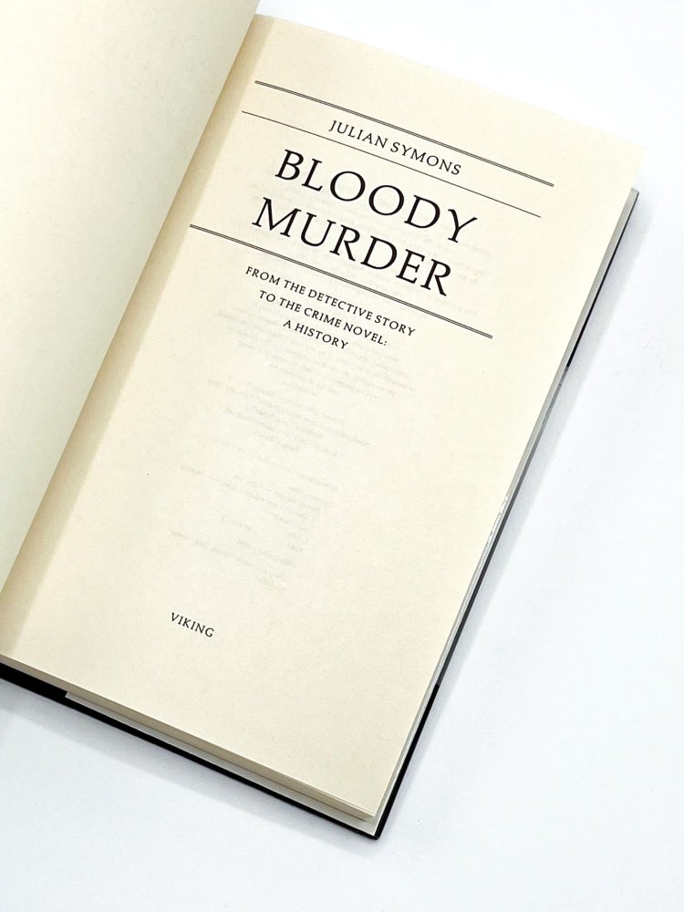 BLOODY MURDER: From the Detective Story to the Crime Novel