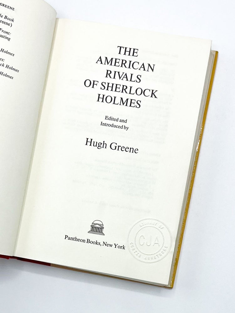 THE AMERICAN RIVALS OF SHERLOCK HOLMES
