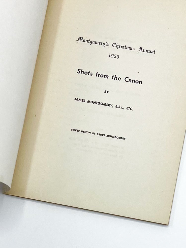 MONTGOMERY'S CHRISTMAS ANNUAL 1953: Shots from the Canon