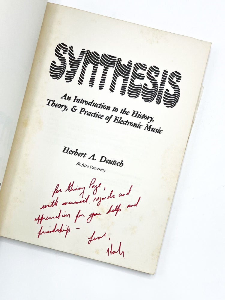 SYNTHESIS: An Introduction to the History, Theory, & Practice of Electronic Music
