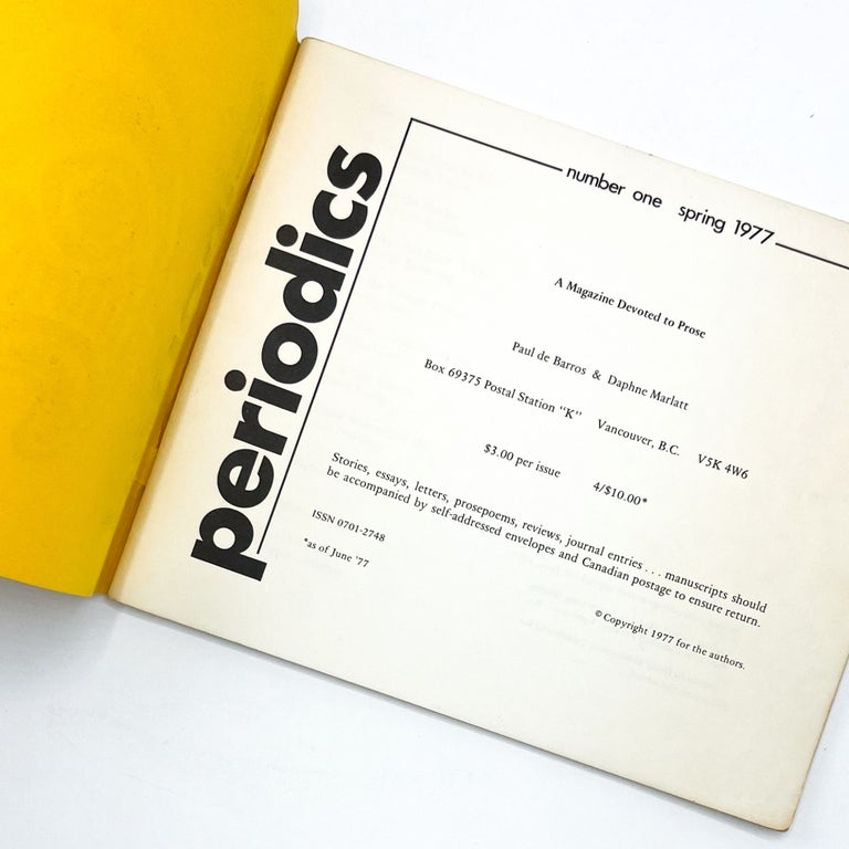PERIODICS: Number One Spring 1977