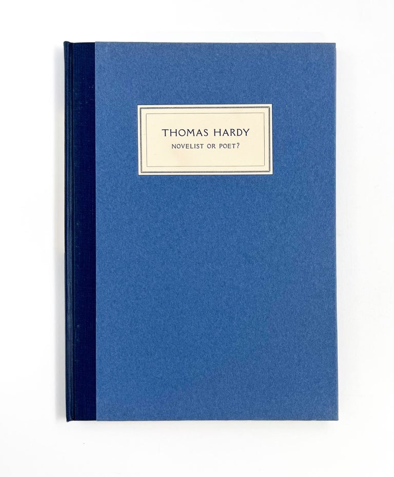THOMAS HARDY: Novelist or Poet?