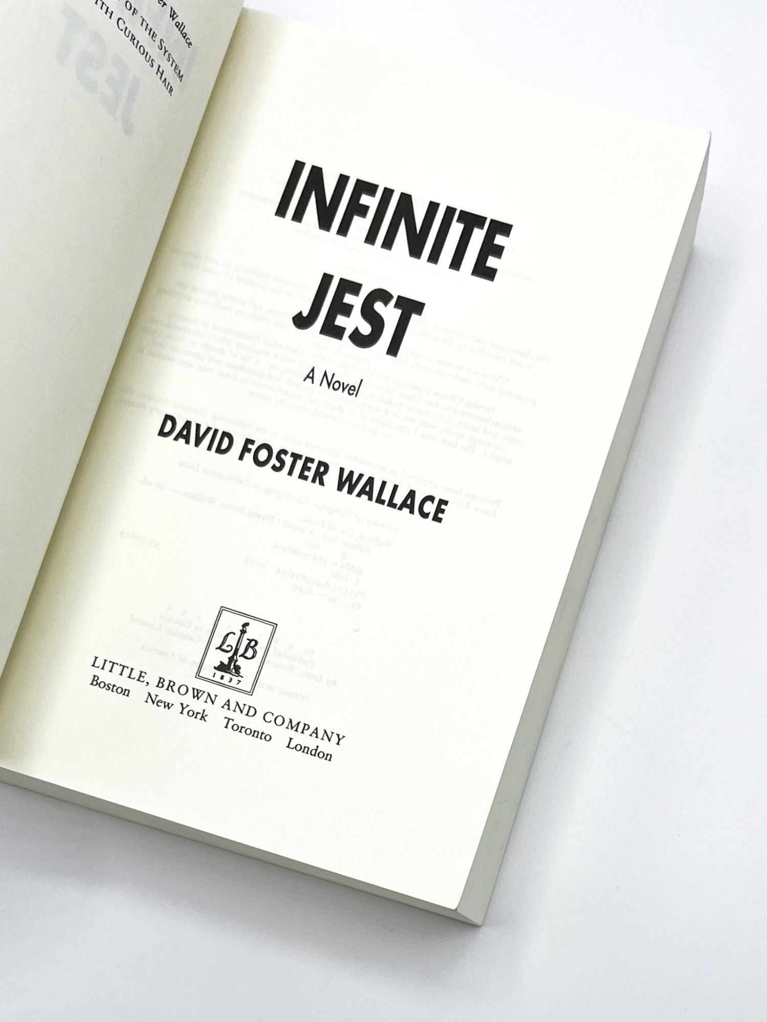 INFINITE JEST, David Foster Wallace