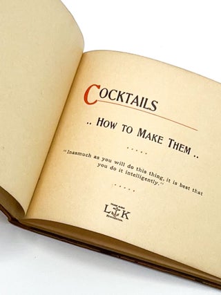 Item #48224 COCKTAILS: How to Make Them. Anonymous