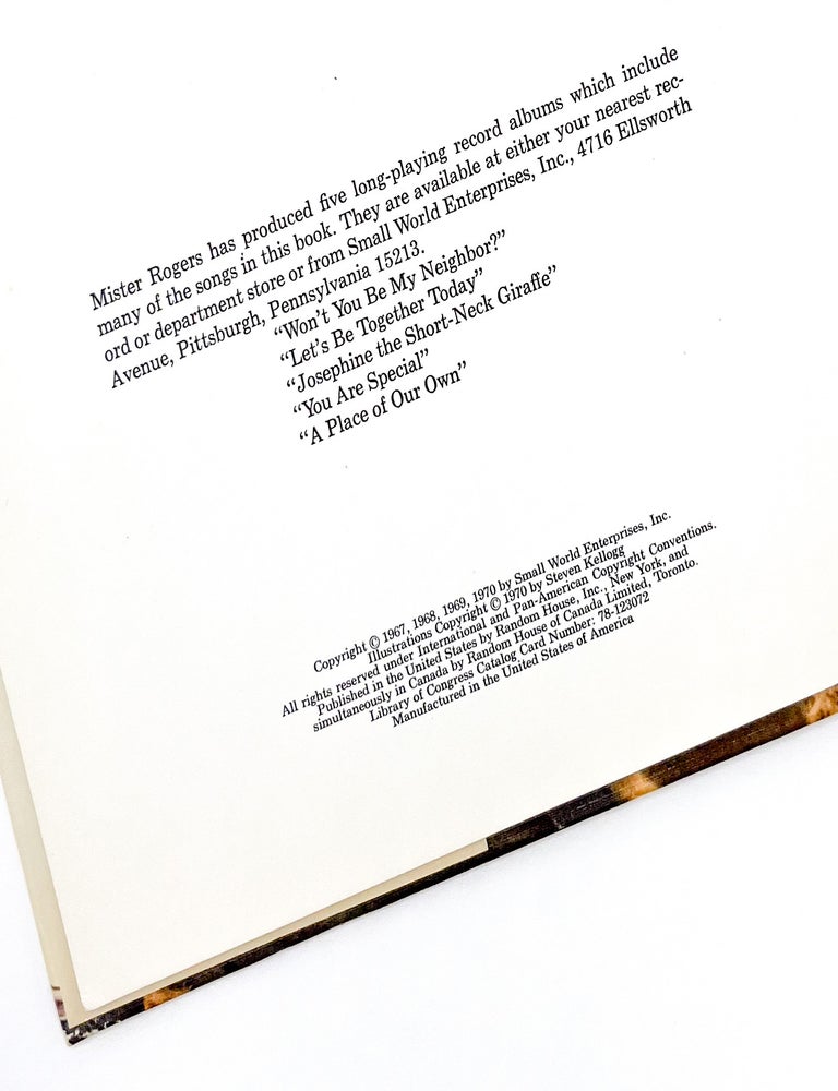 MISTER ROGERS' SONG BOOK
