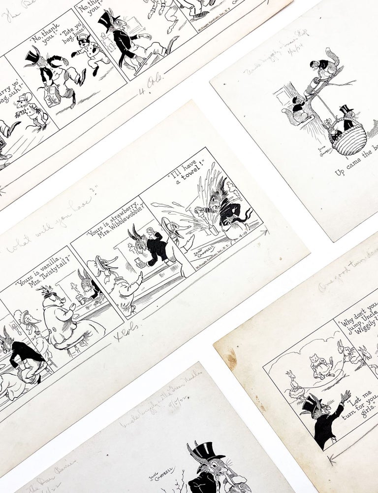 Collection of Original Art for UNCLE WIGGILY Comic Strip and Newspaper Stories