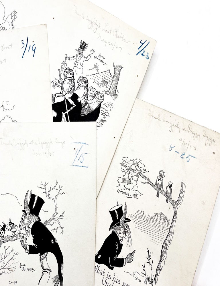 Collection of Original Art for UNCLE WIGGILY Comic Strip and Newspaper Stories