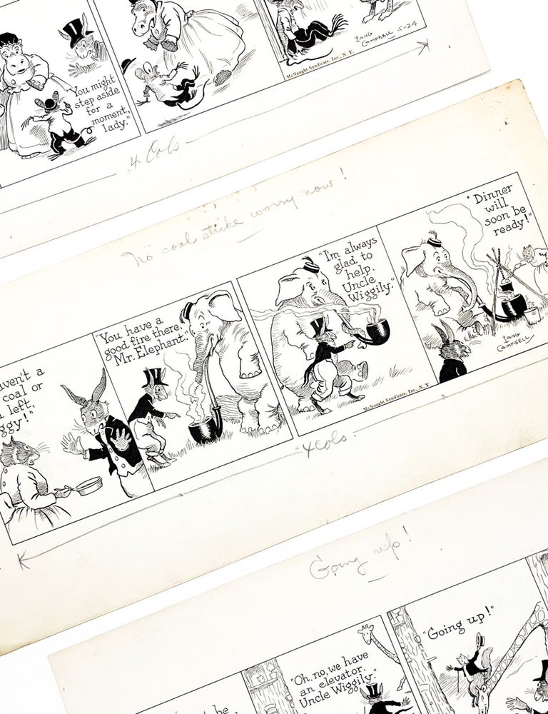 Collection of Original Art for UNCLE WIGGILY Comic Strip and Newspaper Stories