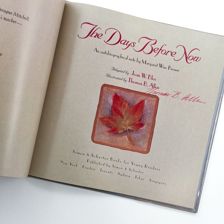 THE DAYS BEFORE NOW: An Autobiographical Note by Margaret Wise Brown