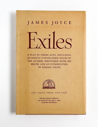 Item #48623 EXILES. James Joyce, Padraic Colum