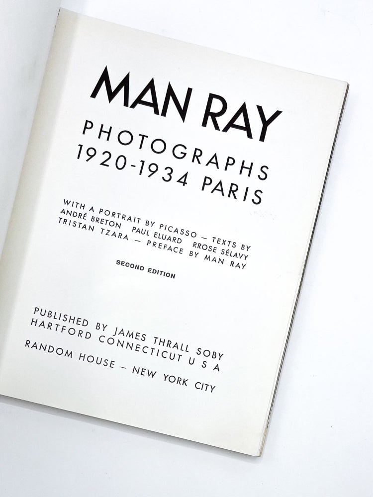 MAN RAY PHOTOGRAPHS 1920-1934 PARIS