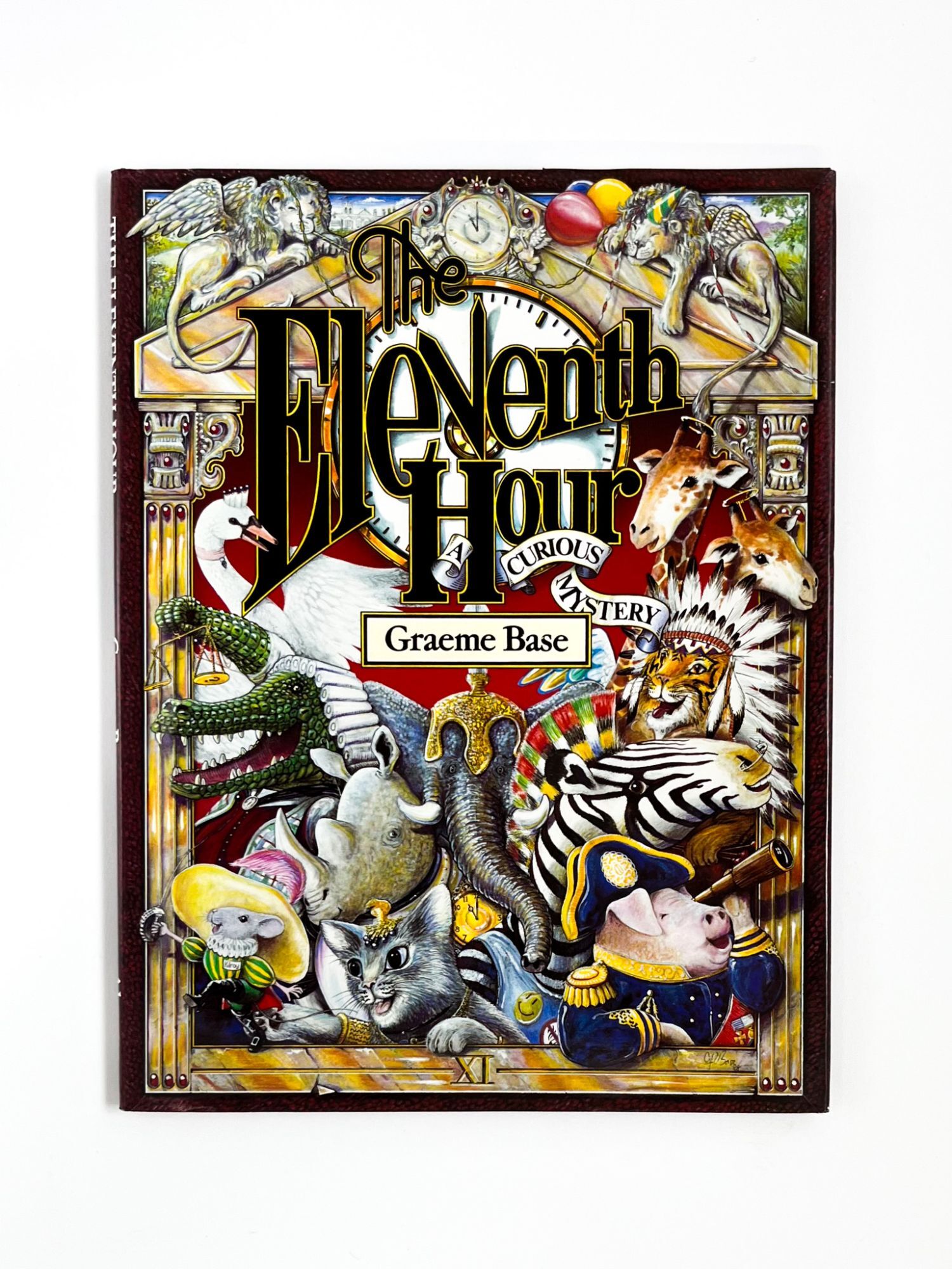 The Eleventh Hour, A Curious Mystery, Graeme Base, Picture Book, Picture Puffins Series, Child Reading, Vintage, ~ 230516-WH 1009 The Eleventh Hour, A Curious Mystery, Graeme Base, Picture Book, Picture Puffins Series, Child Reading, Vintage, ~ 230516-WH 1009