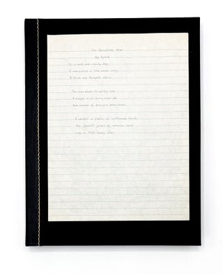 Item #49847 Unpublished Autograph Poem: THE SNOWFLAKE STAR. Sylvia Plath