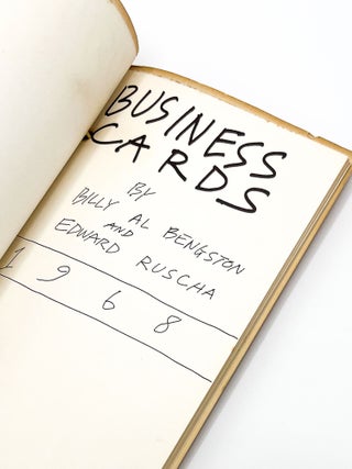 BUSINESS CARDS. Edward Ruscha, Billy Al Bengston.