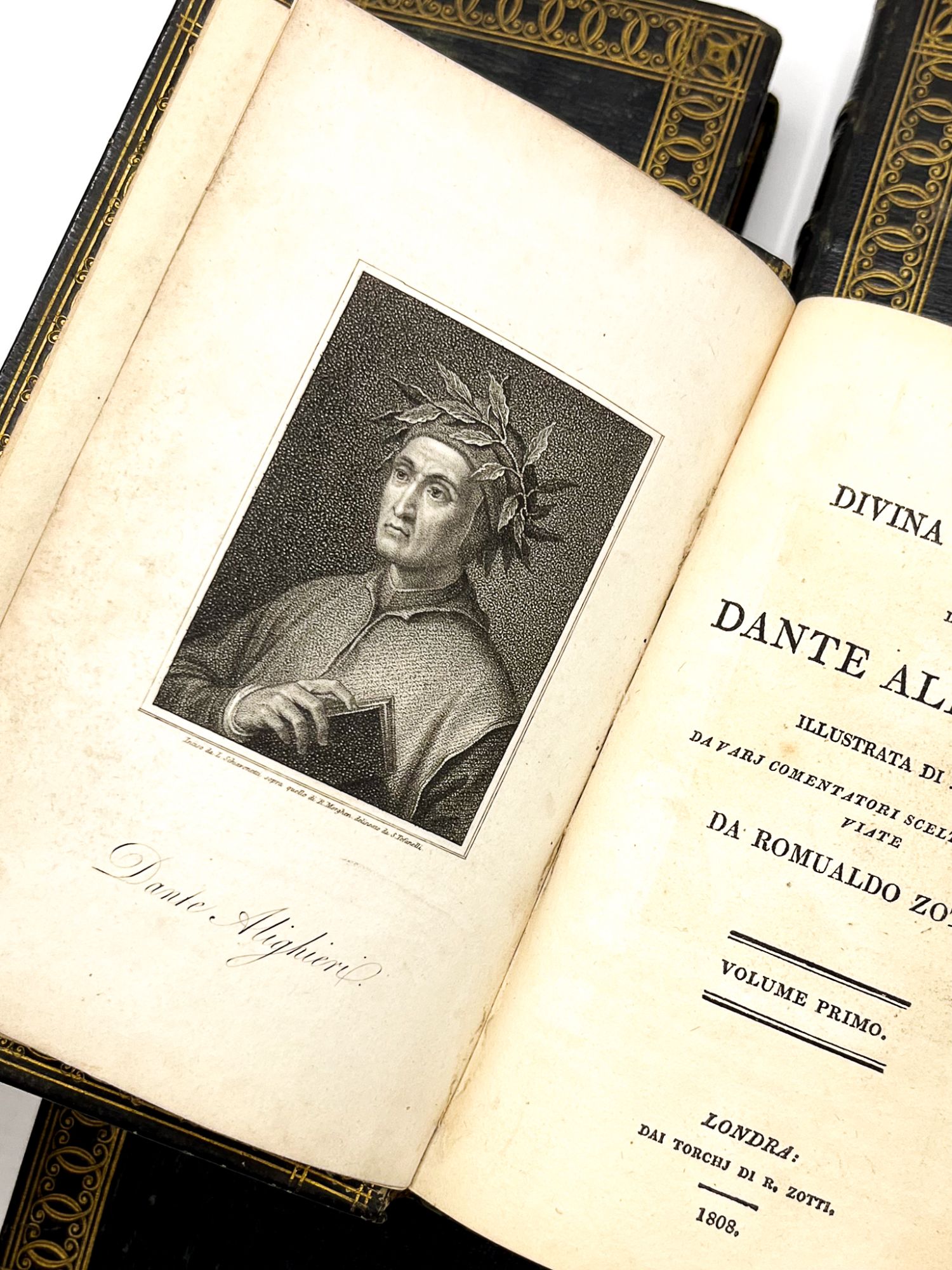 LA DIVINA COMMEDIA DI DANTE ALIGHIERI by Dante Romualdo Zotti Johann Bernhard Merian on Type Punch Matrix