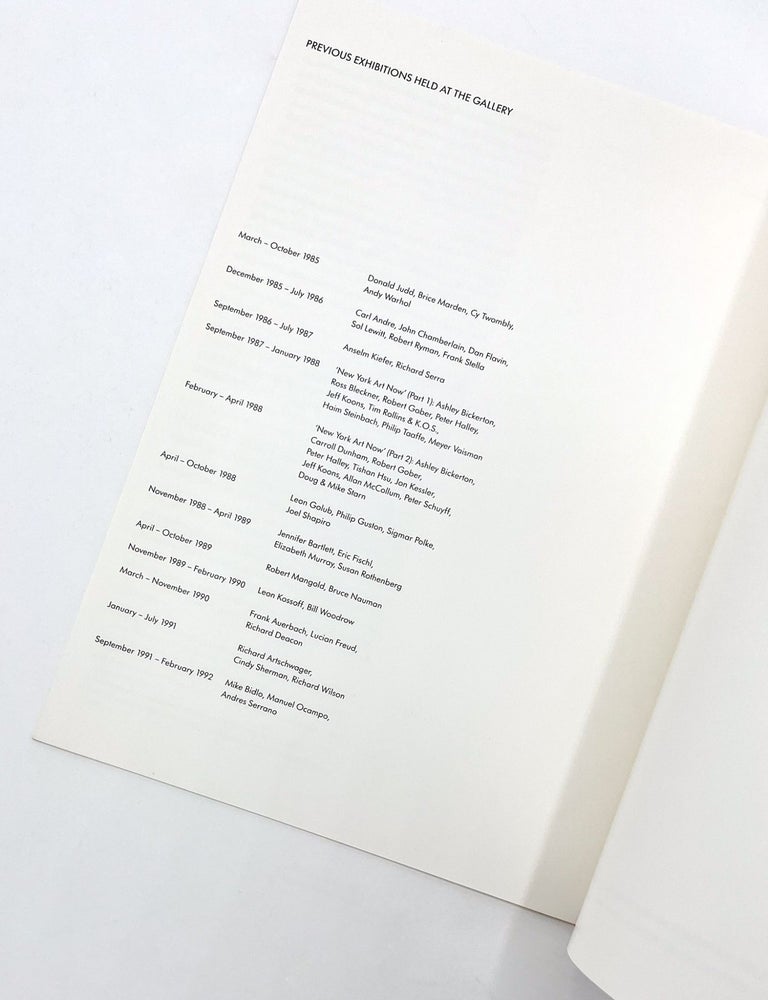 YOUNG BRITISH ARTISTS: John Greenwood / Damien Hirst / Alex Landrum / Langlands & Bell / Rachel Whiteread