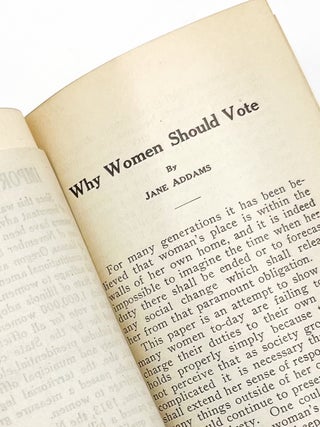 Item #50312 WOMAN SUFFRAGE: Arguments and Results. Jane Addams, Frances Maule Björkman,...