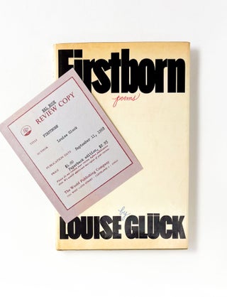 Item #50495 FIRSTBORN. Louise Glück