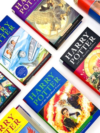 Item #50836 Harry Potter Series: Complete Set of UK Editions [Sorcerer's Stone, Chamber of...