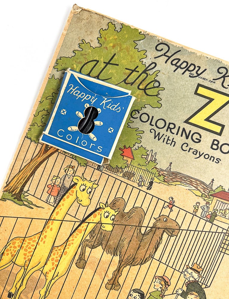 HAPPY KIDS' AT THE ZOO COLORING BOOK