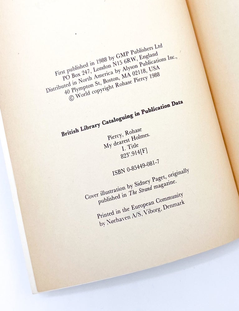 MY DEAREST HOLMES