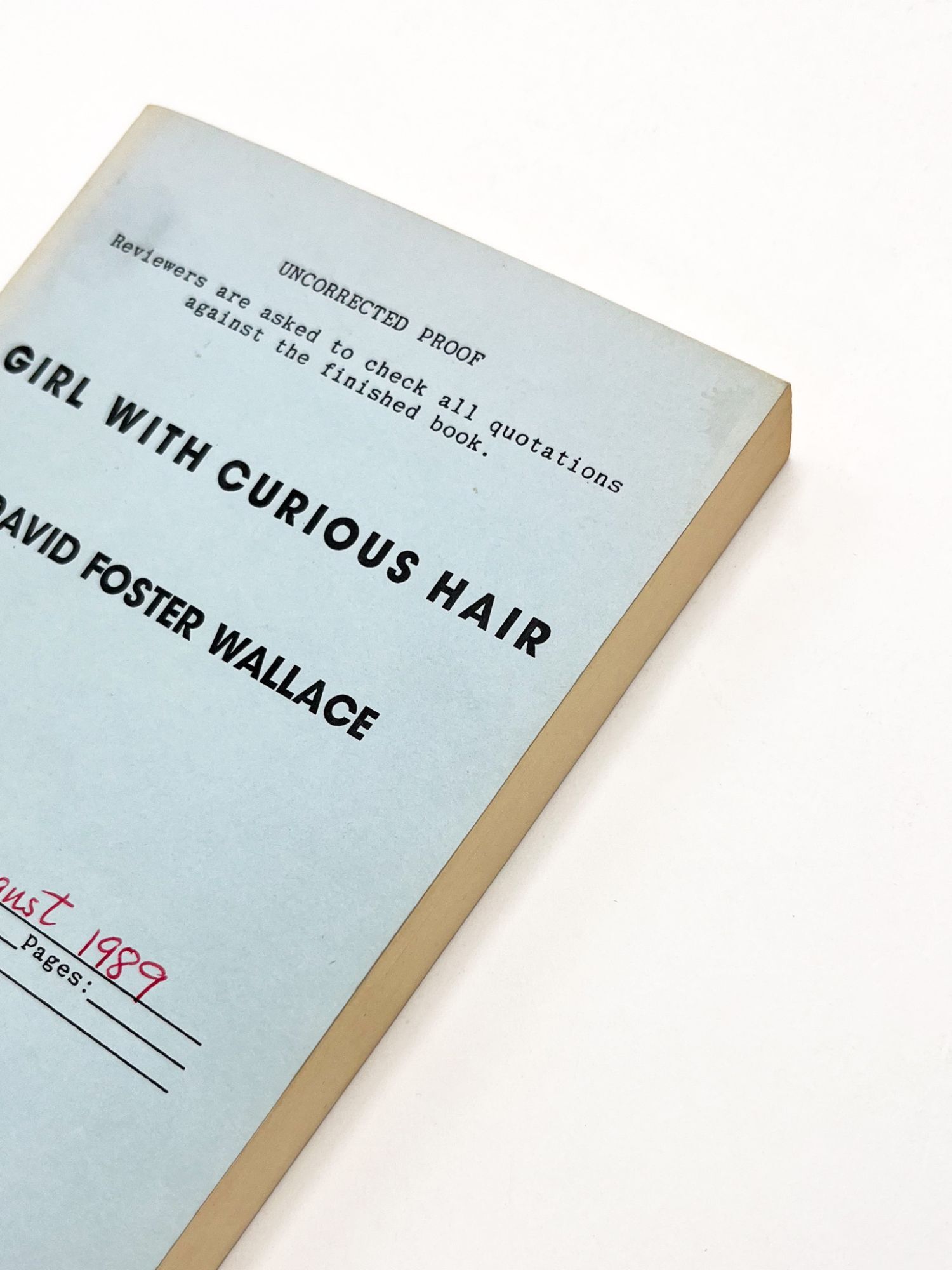 奇妙な髪の少女　デイヴィッド　フォスター　ウォーレス　David Wallace GIRL WITH THE CURIOUS HAIR: Stories | David Foster Wallace