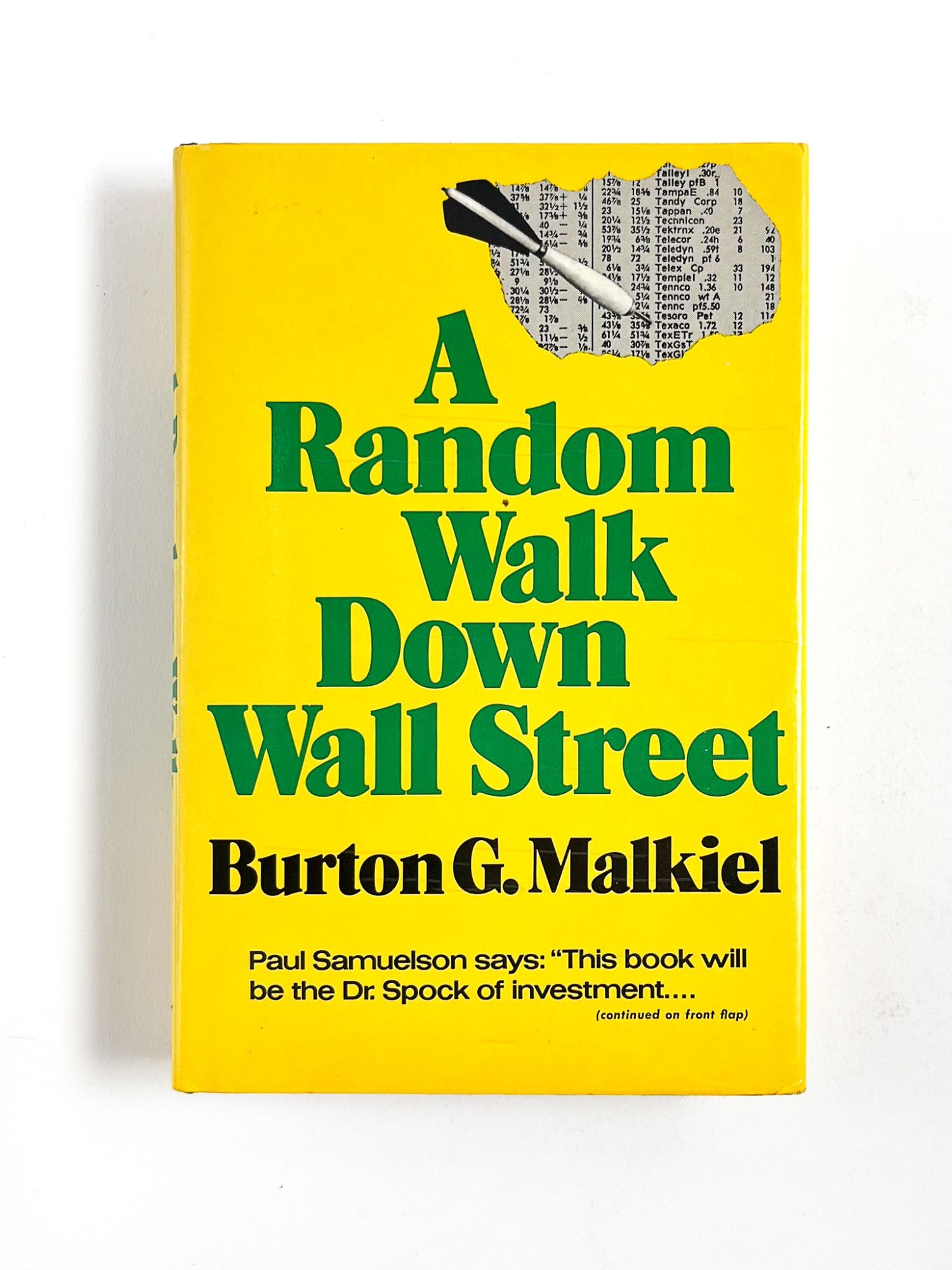 A RANDOM WALK DOWN WALL STREET | Burton G. Malkiel | First edition