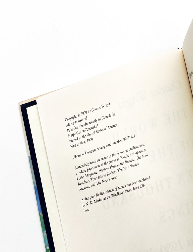 THE WORLD OF THE TEN THOUSAND THINGS: Poems 1980-1990