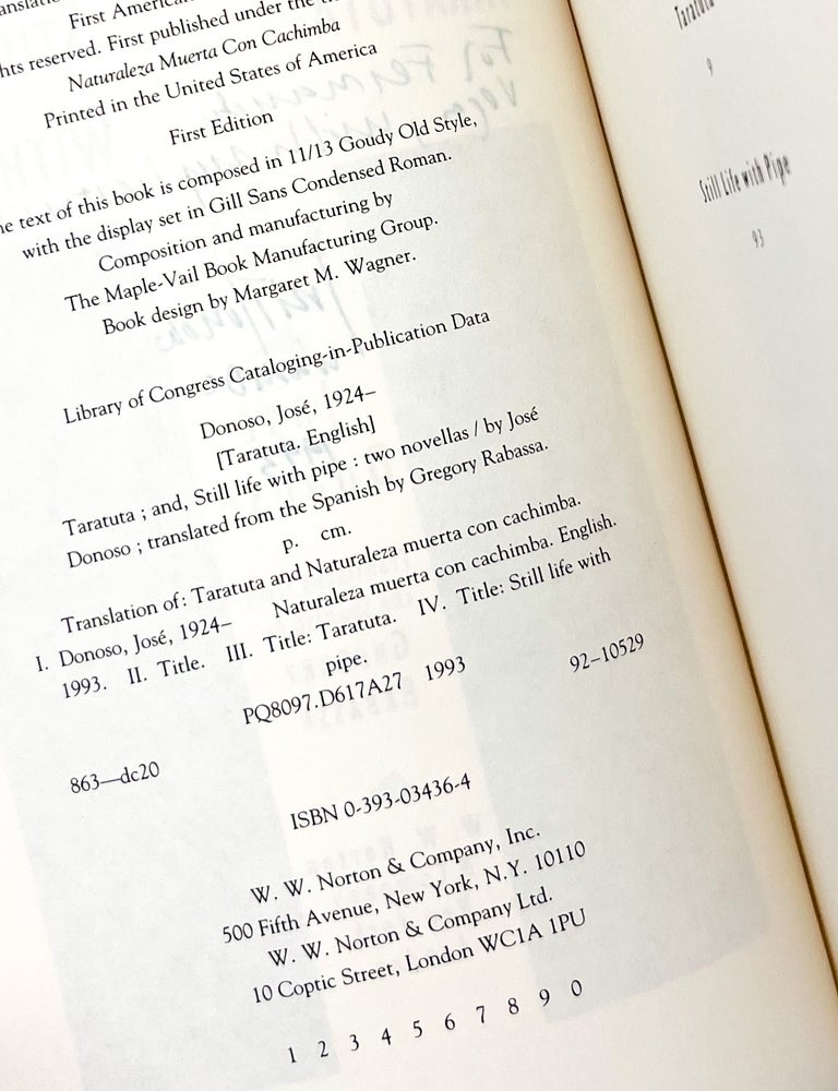 TARATUTA AND STILL LIFE WITH PIPE: Two Novellas