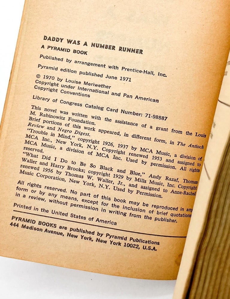 DADDY WAS A NUMBER RUNNER