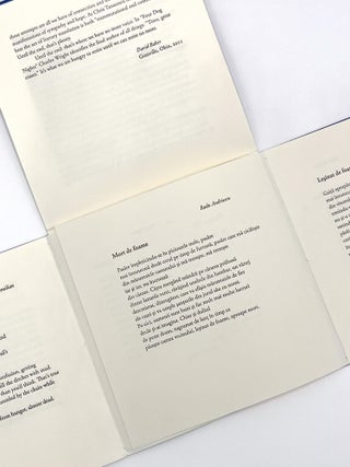 HUNGER TO HUNGER: Hungry/Foame. David Baker.