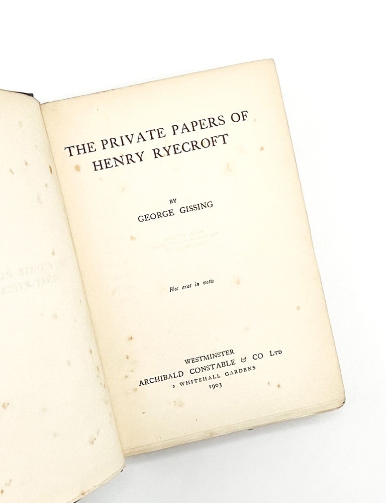 THE PRIVATE PAPERS OF HENRY RYECROFT