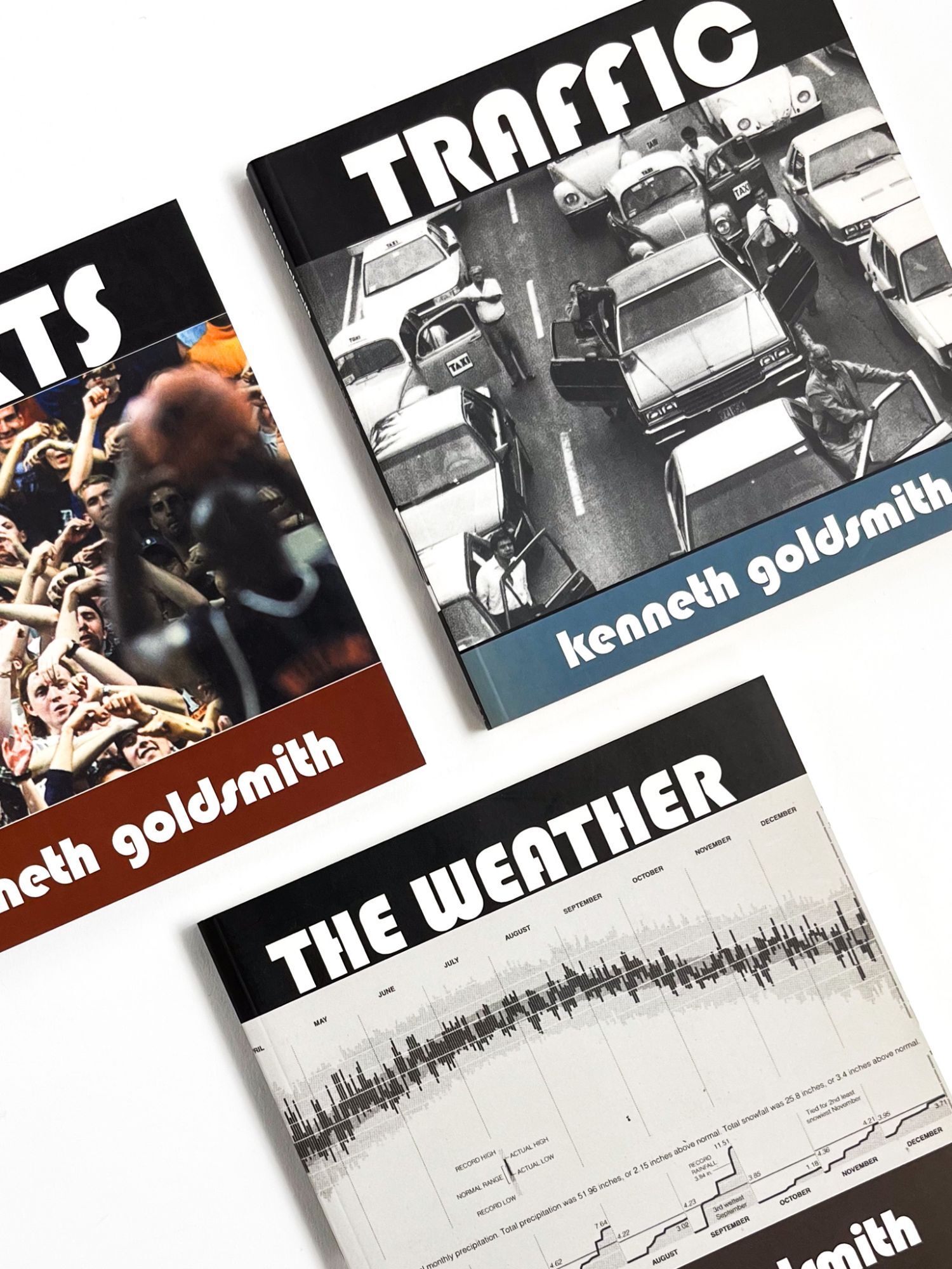Kenneth Types THE WEATHER / TRAFFIC / SPORTS | Kenneth Goldsmith | First printings