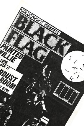 Item #54415 Original Flyer For Black Flag, Painted Willie, and Gone Show. Raymond Pettibon