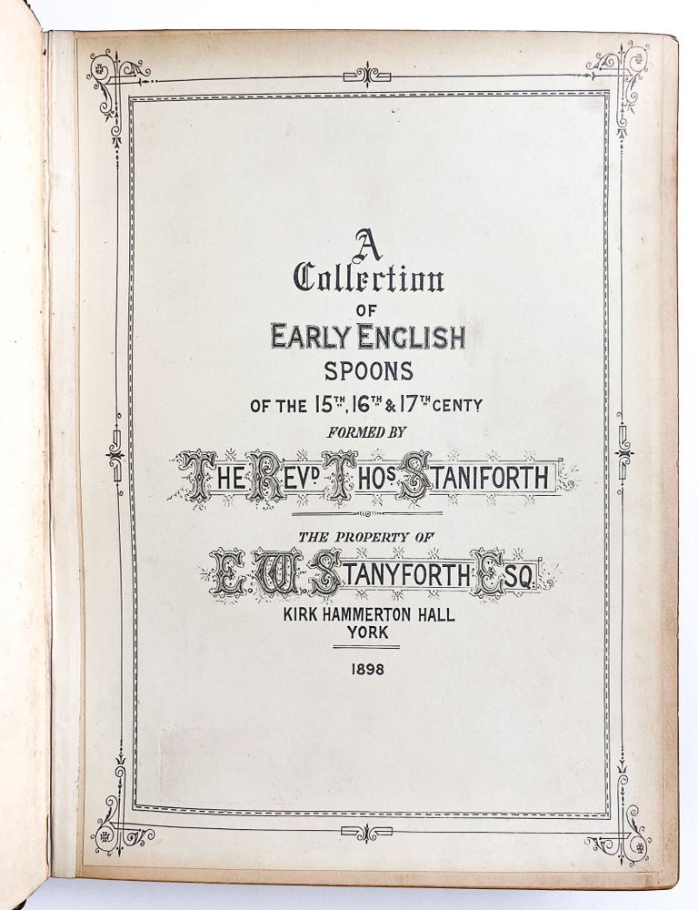 A COLLECTION OF EARLY ENGLISH SPOONS OF THE 15TH, 16TH & 17TH CENTY