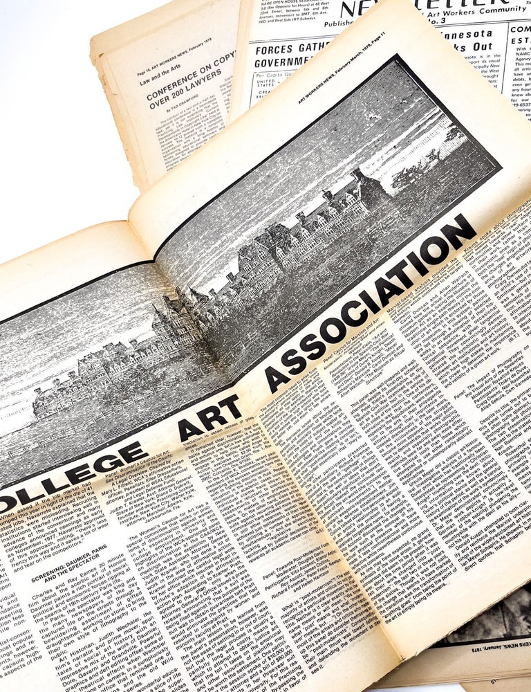 ART WORKERS NEWSLETTER / ART WORKERS' NEWS / ARTWORKERS' NEWS