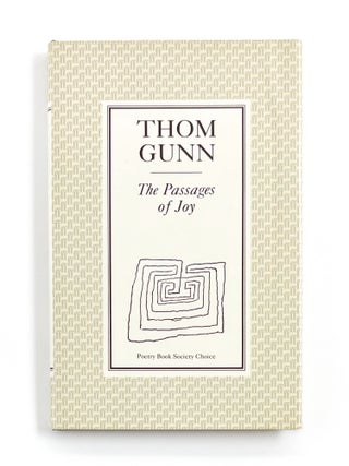 Item #54777 THE PASSAGES OF JOY. Thom Gunn