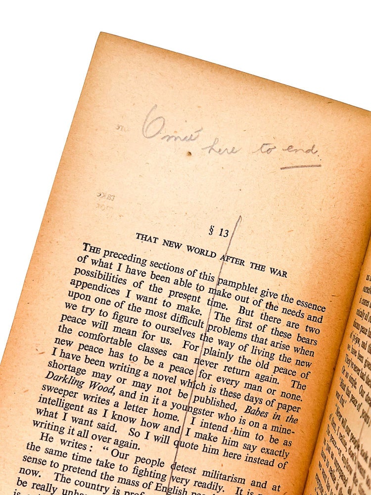 THE COMMON SENSE OF WAR AND PEACE