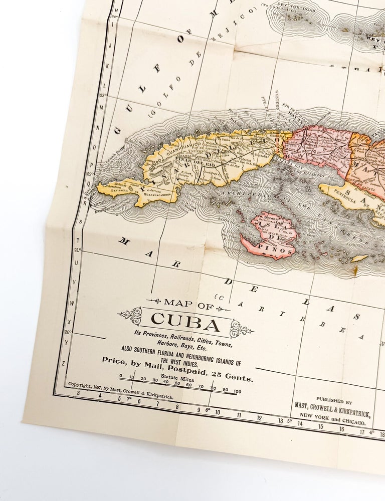 WAR MAP AND HISTORY OF CUBA: Including The Opening Of The American-Spanish War