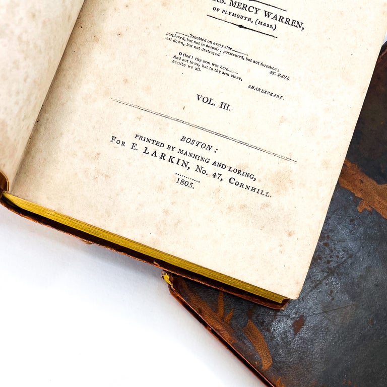 HISTORY OF THE RISE, PROGRESS AND TERMINATION OF THE AMERICAN REVOLUTION