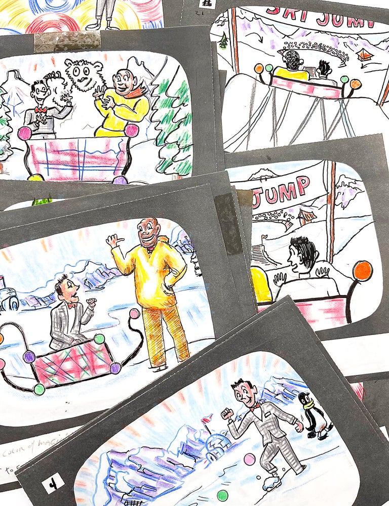 Original Concept Drawings and Storyboards for PEE-WEE'S PLAYHOUSE and the CHRISTMAS AT PEE-WEE'S PLAYHOUSE Special