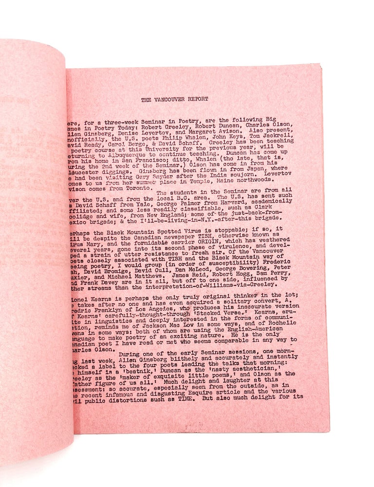THE VANCOUVER REPORT