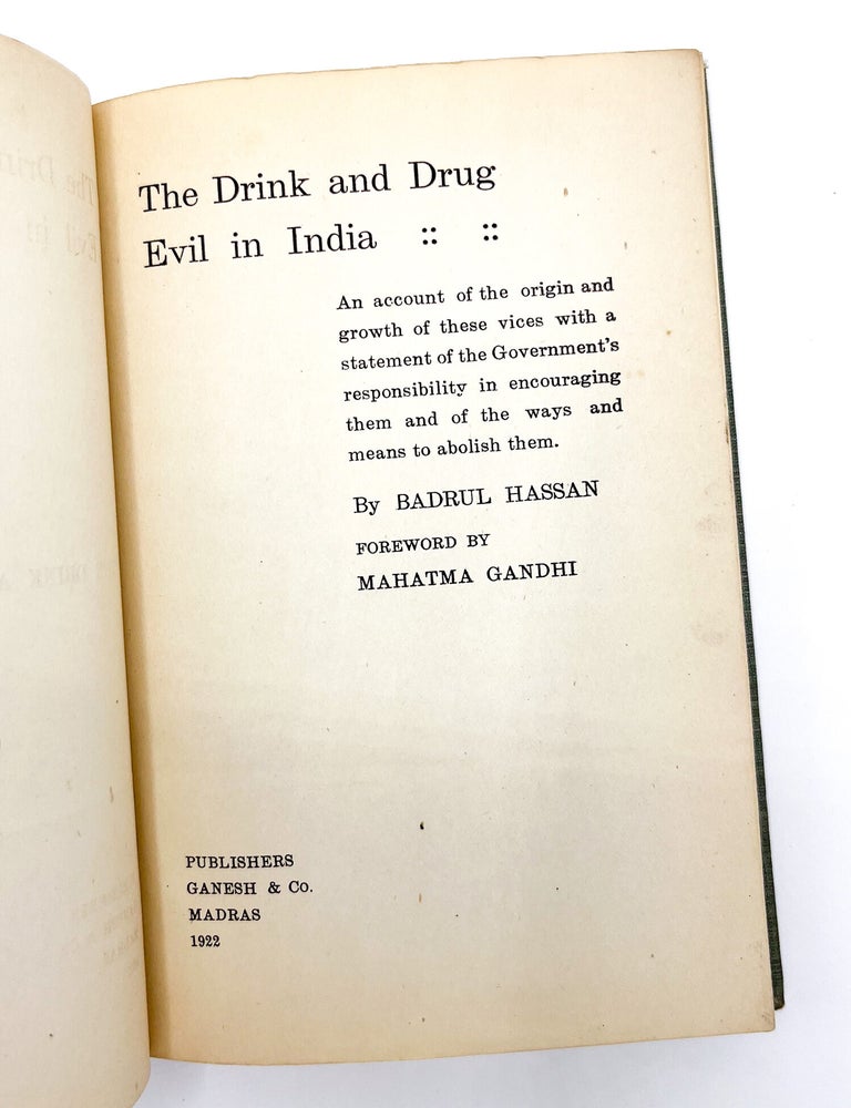 THE DRINK AND DRUG EVIL IN INDIA