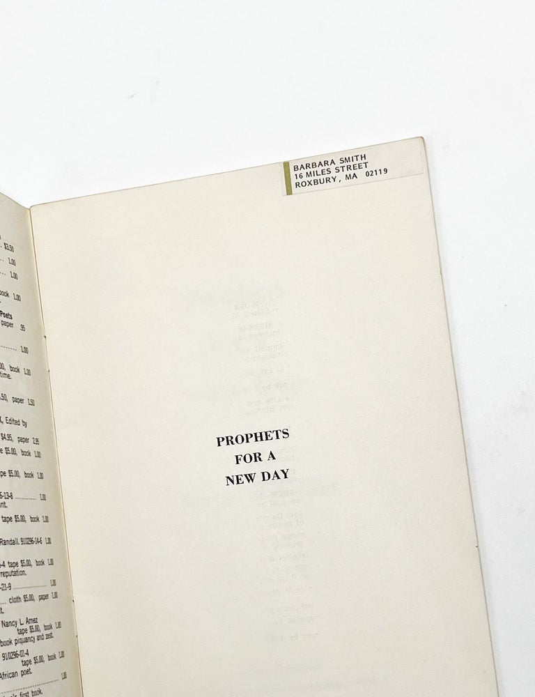 PROPHETS FOR A NEW DAY