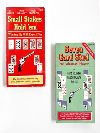 SEVEN CARD STUD FOR ADVANCED PLAYERS [with:] SMALL STAKES HOLD 'EM. David Sklansky, Mason Malmuth, Miller.