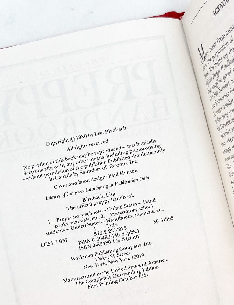THE OFFICIAL PREPPY HANDBOOK