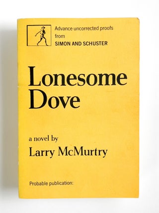LONESOME DOVE. Larry McMurtry.