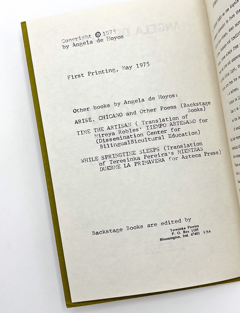 CHICANO POEMS FOR THE BARRIO